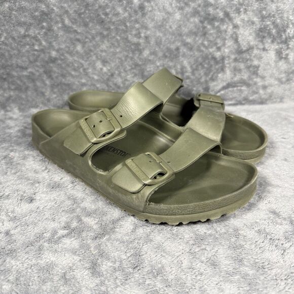 Birkenstock EU 42 Arizona Essentials EVA Slip On Walking Sandals Khaki Green